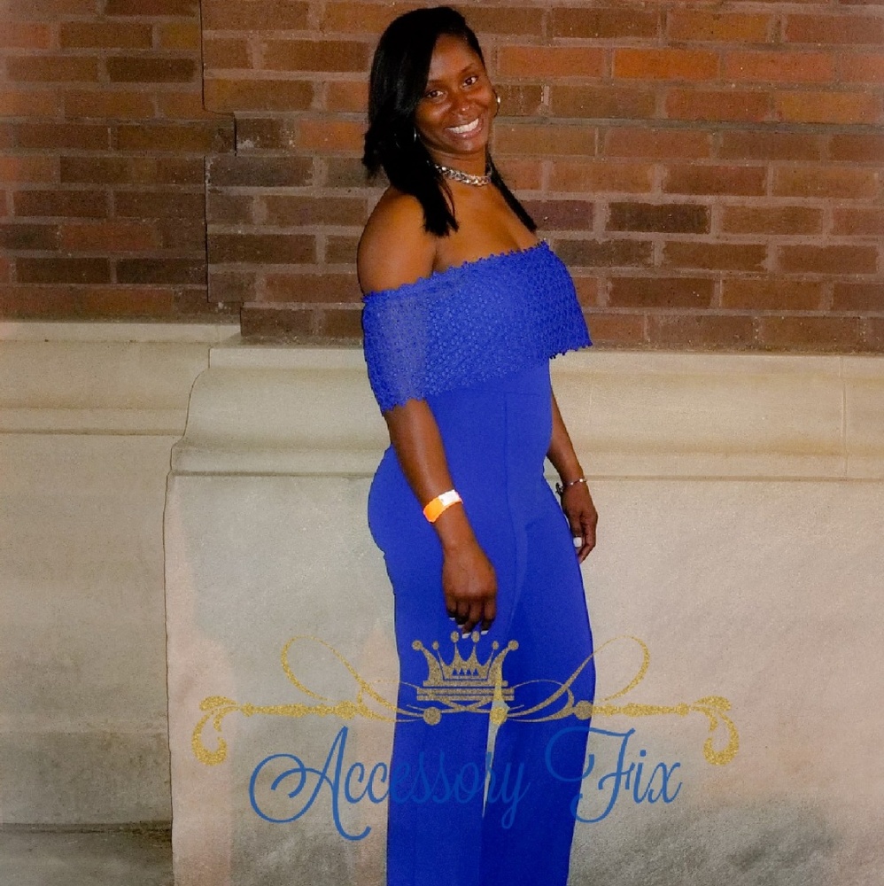 Off The Shoulder Jumpsuit with lace